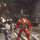 Encontré al Hulkbuster de Tony Stark en la pequeña área social del juego.